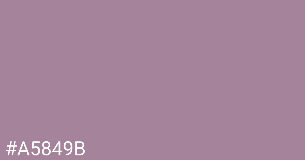 Hex color #a5849b graphic