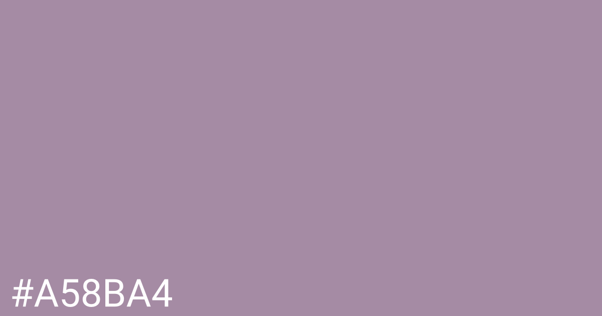 Hex color #a58ba4 graphic