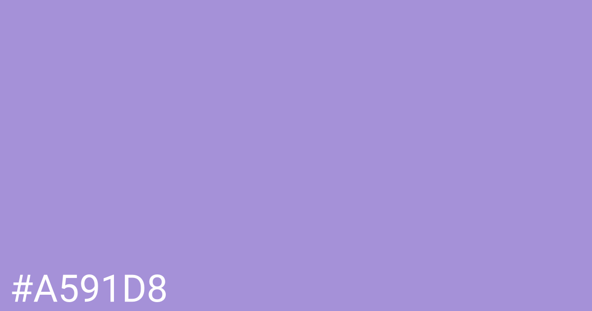 Hex color #a591d8 graphic