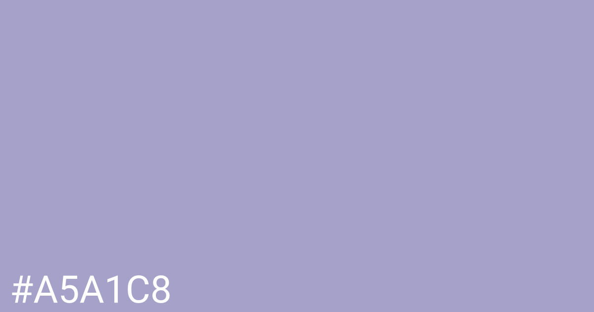 Hex color #a5a1c8 graphic