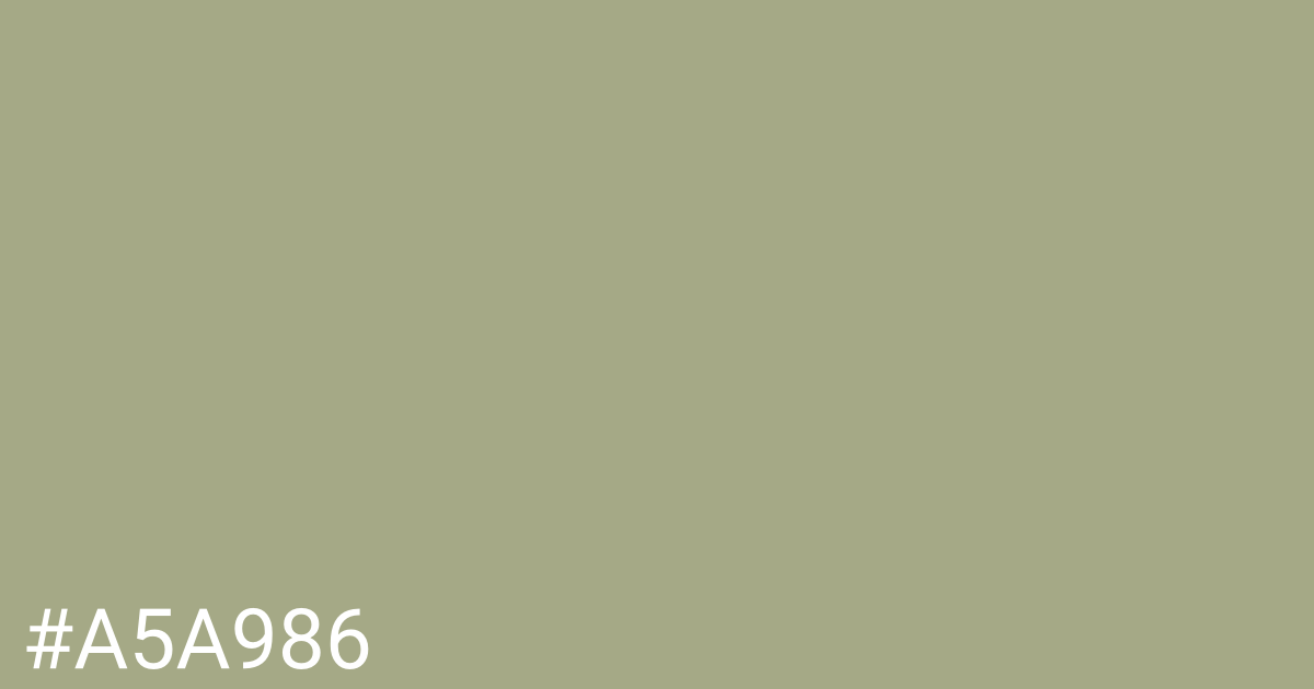 Hex color #a5a986 graphic