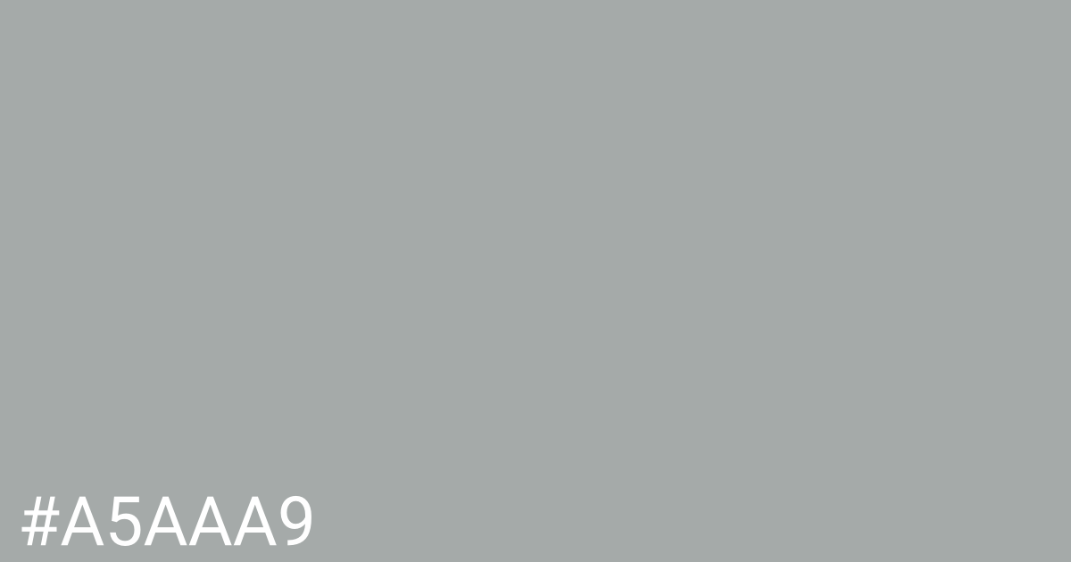 Hex color #a5aaa9 graphic