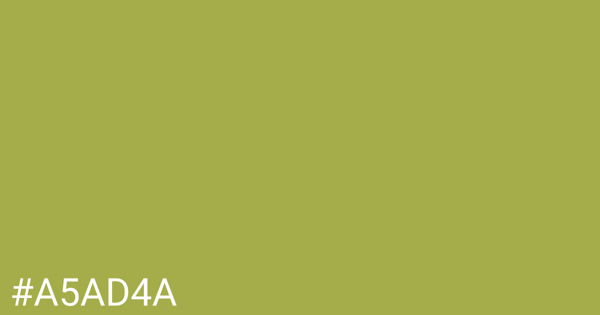 Hex color #a5ad4a graphic