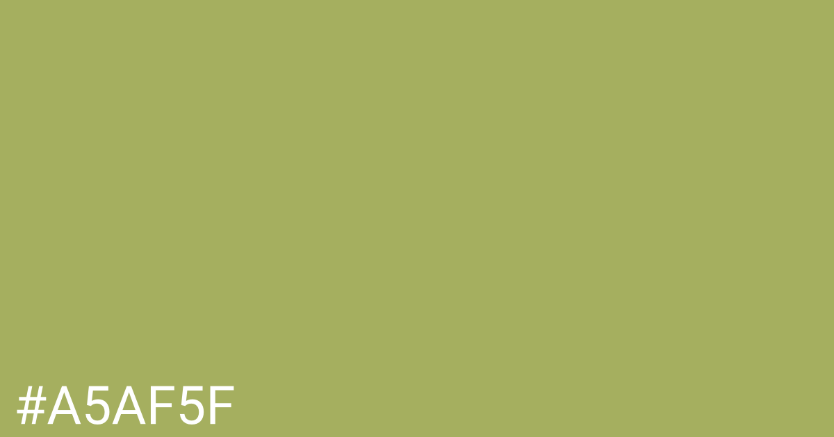 Hex color #a5af5f graphic