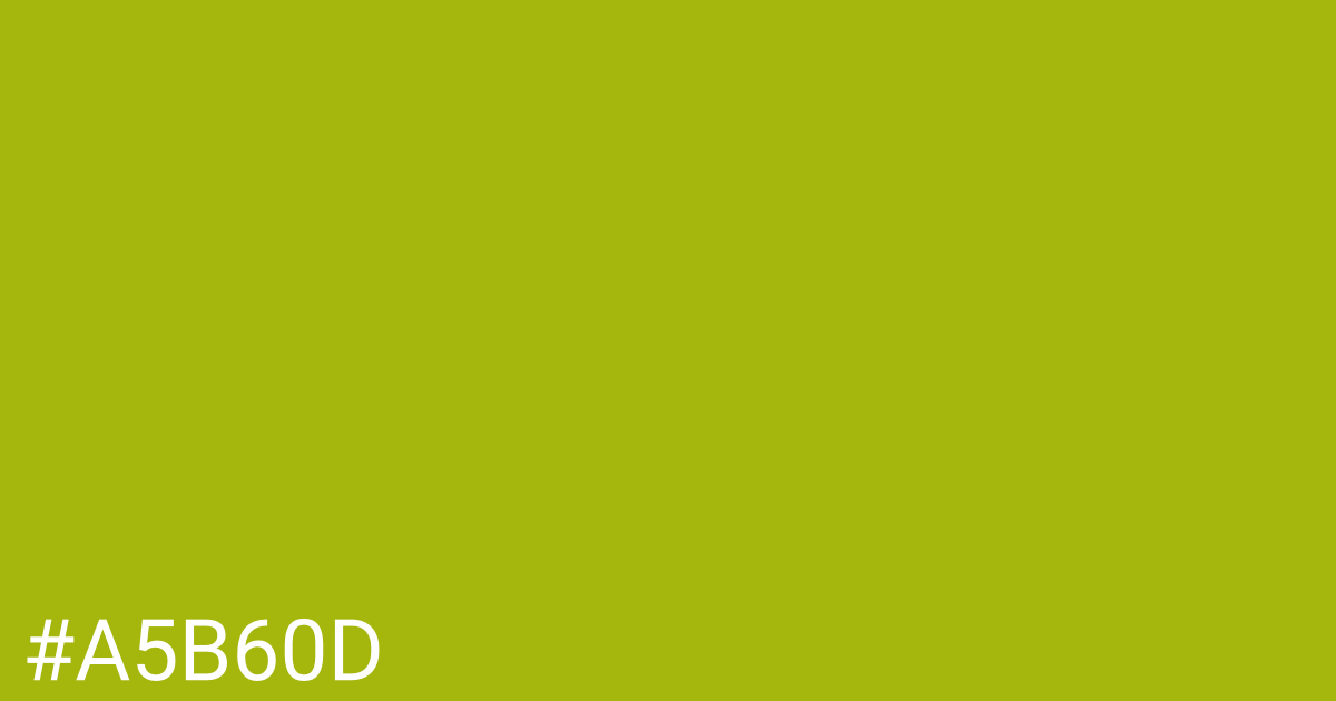 Hex color #a5b60d graphic