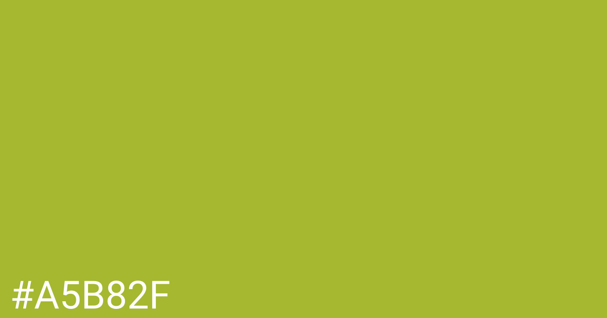 Hex color #a5b82f graphic