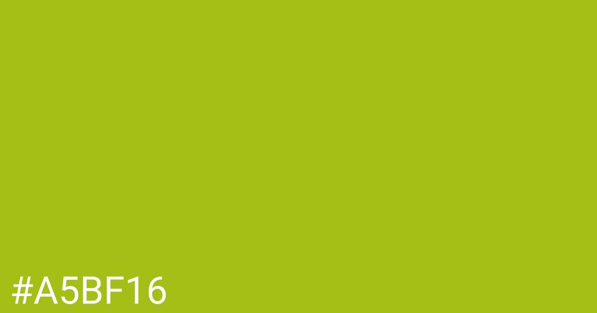 Hex color #a5bf16 graphic