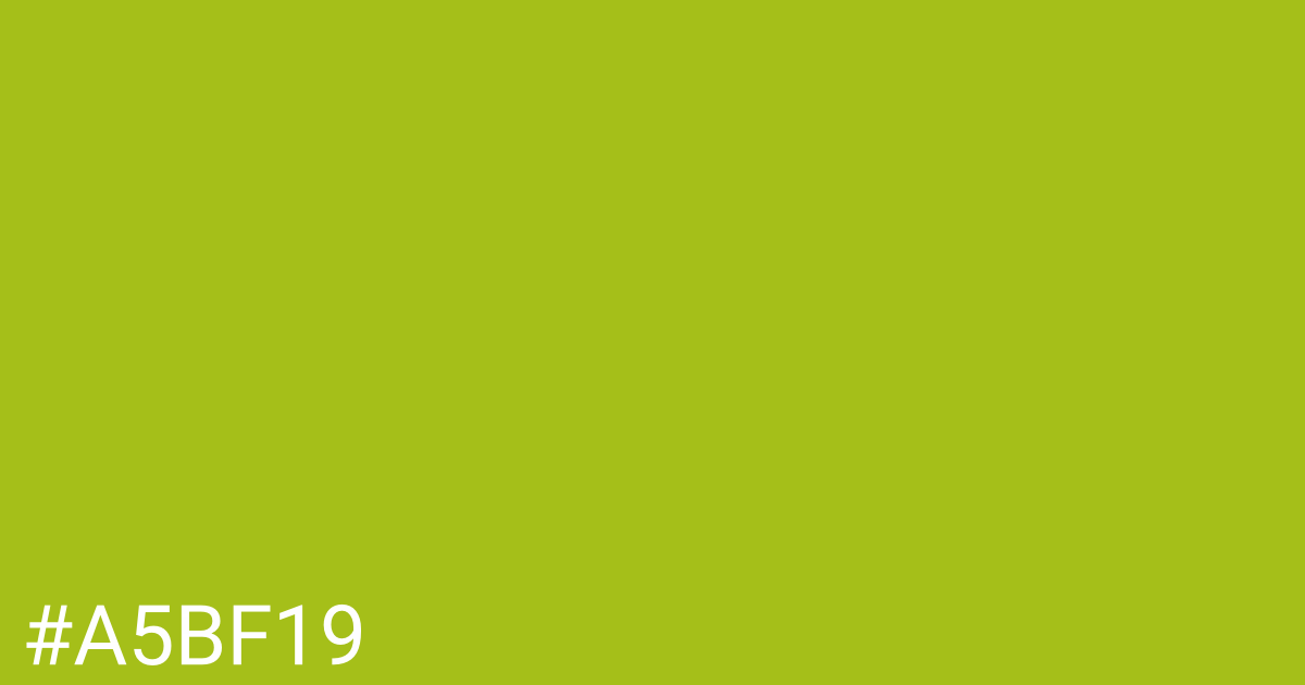 Hex color #a5bf19 graphic