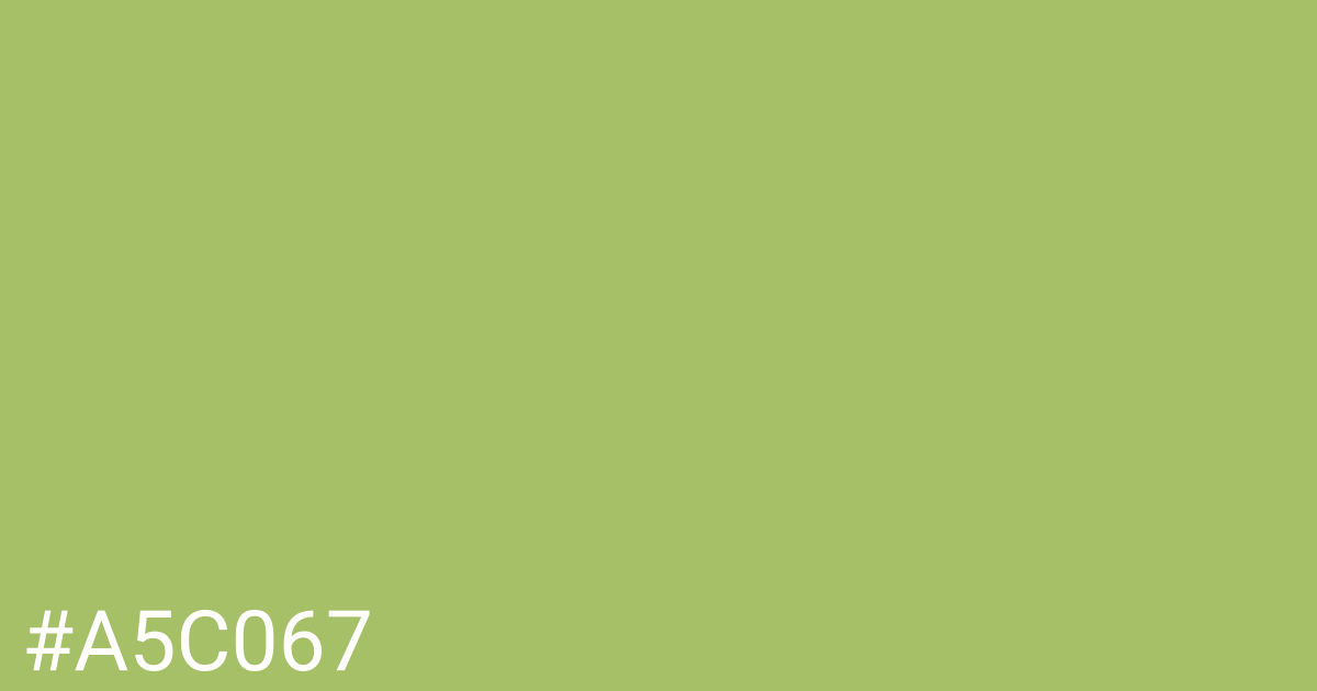 Hex color #a5c067 graphic