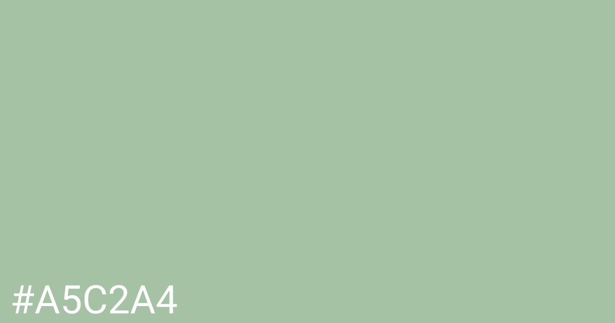 Hex color #a5c2a4 graphic