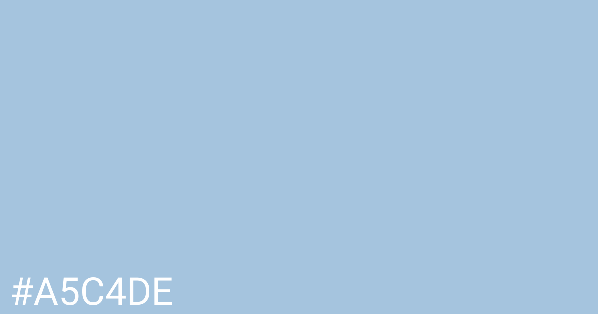 Hex color #a5c4de graphic