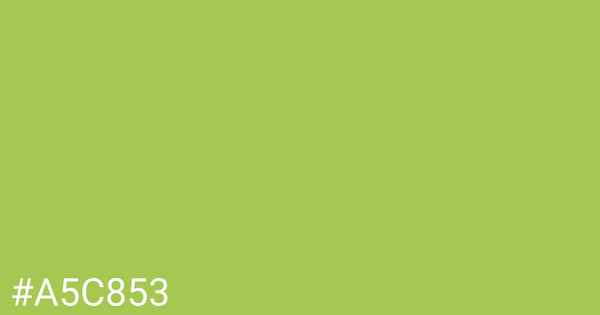 Hex color #a5c853 graphic