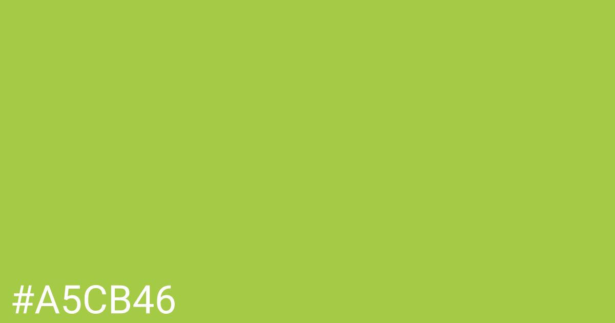 Hex color #a5cb46 graphic