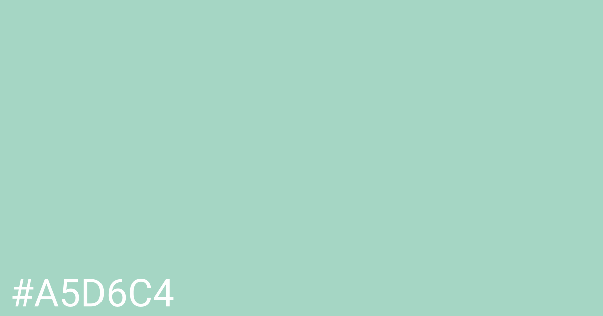 Hex color #a5d6c4 graphic