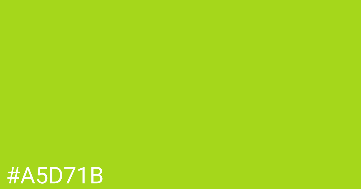 Hex color #a5d71b graphic