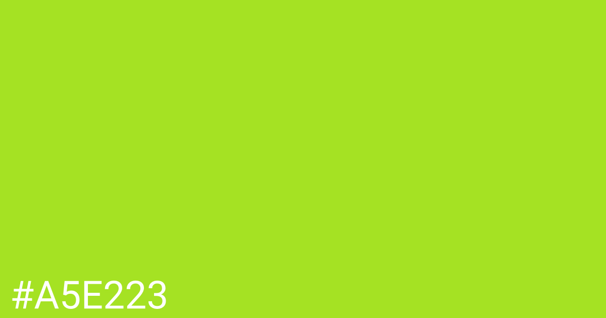 Hex color #a5e223 graphic