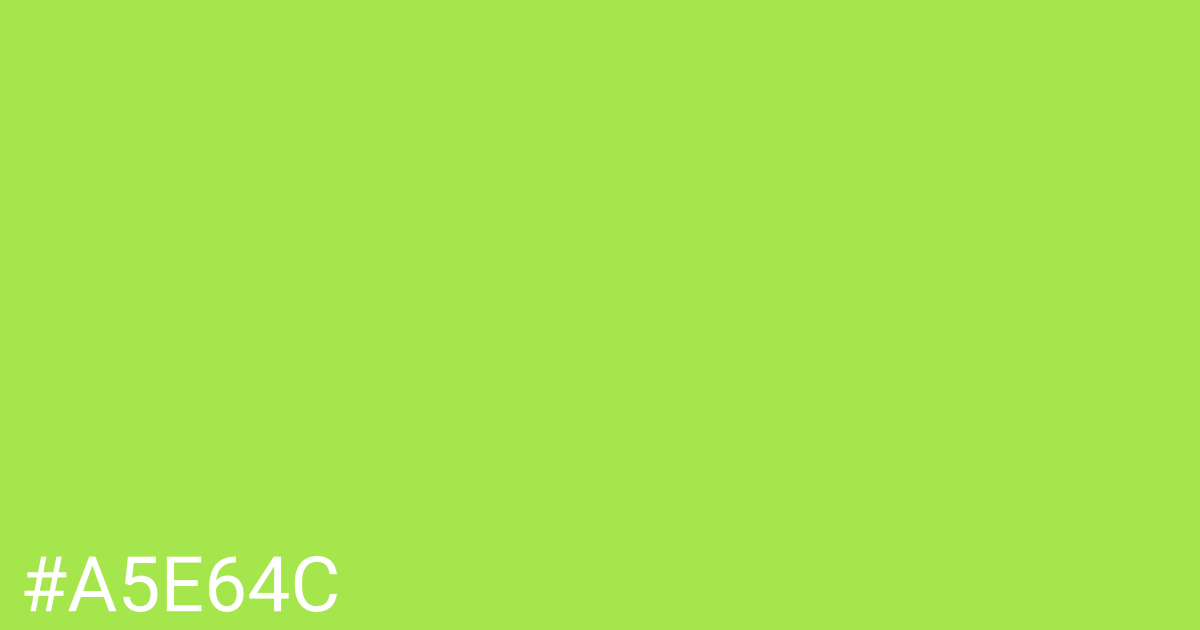 Hex color #a5e64c graphic