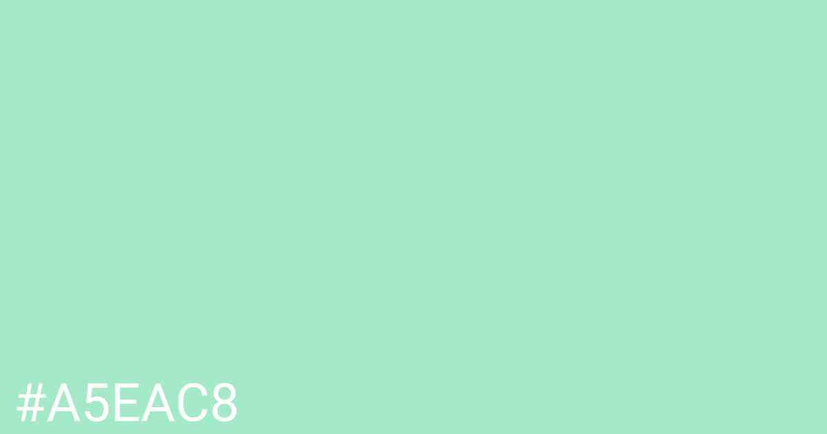 Hex color #a5eac8 graphic