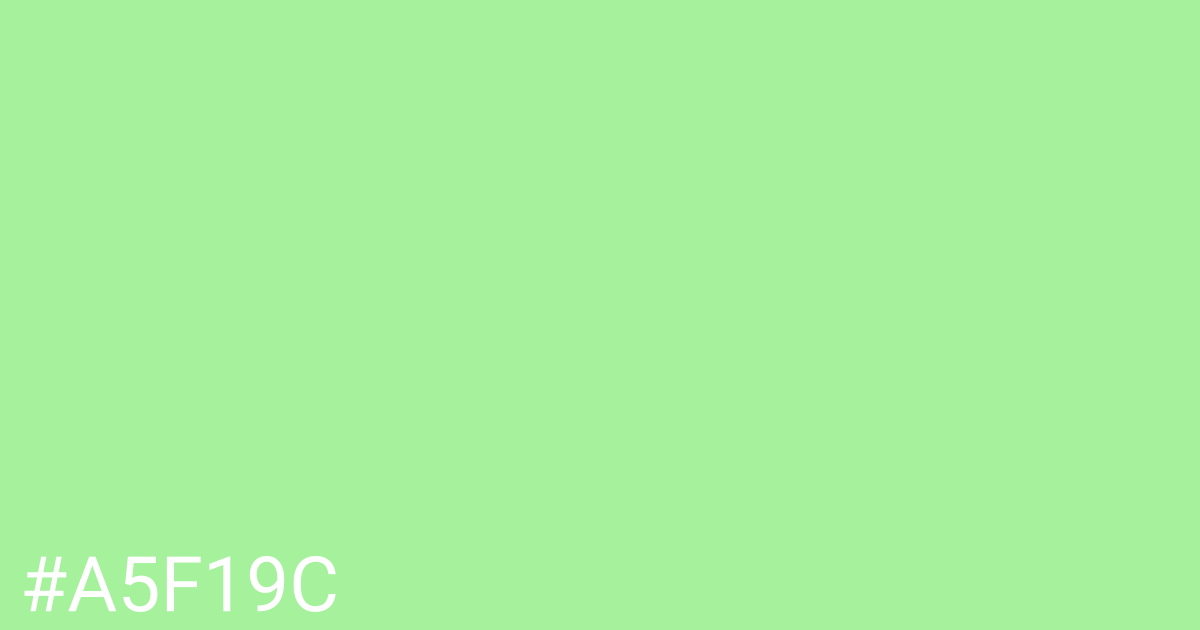 Hex color #a5f19c graphic