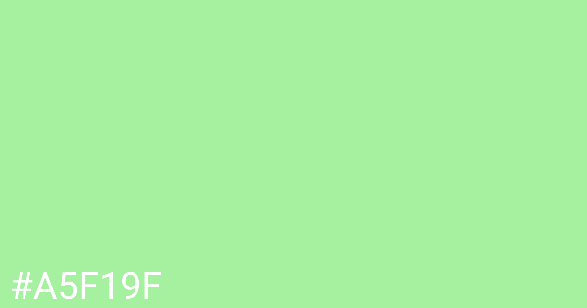 Hex color #a5f19f graphic