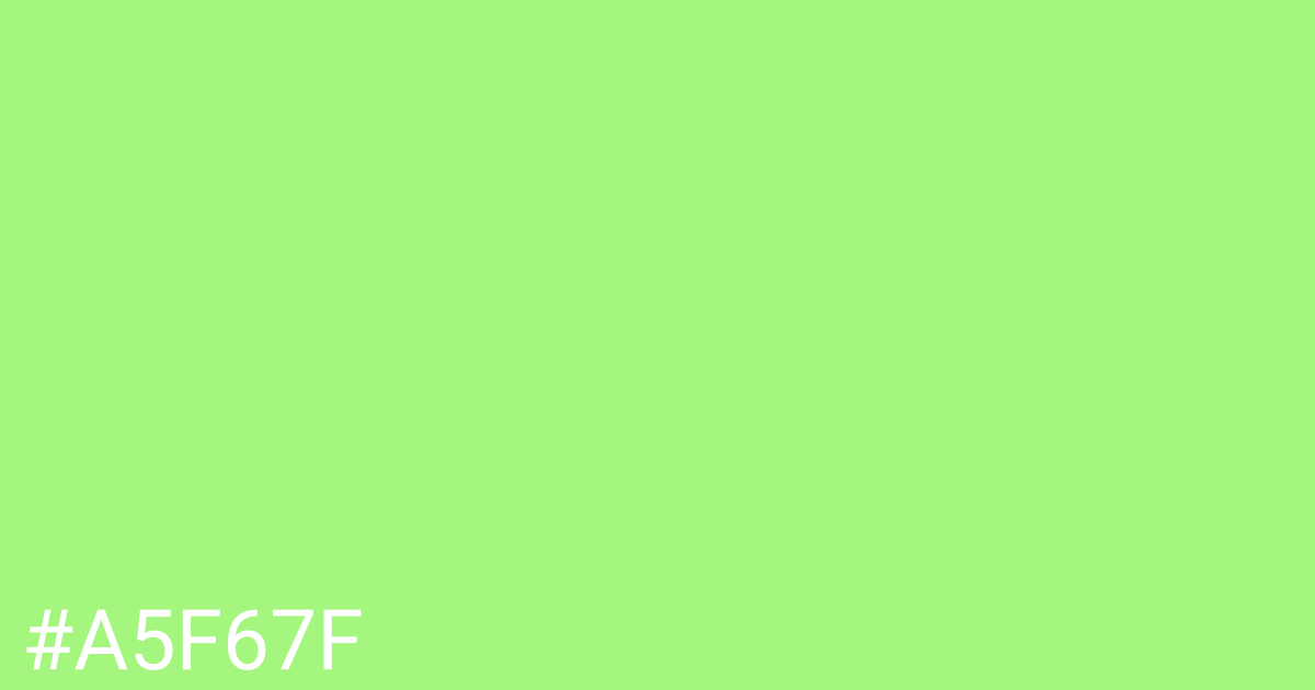 Hex color #a5f67f graphic