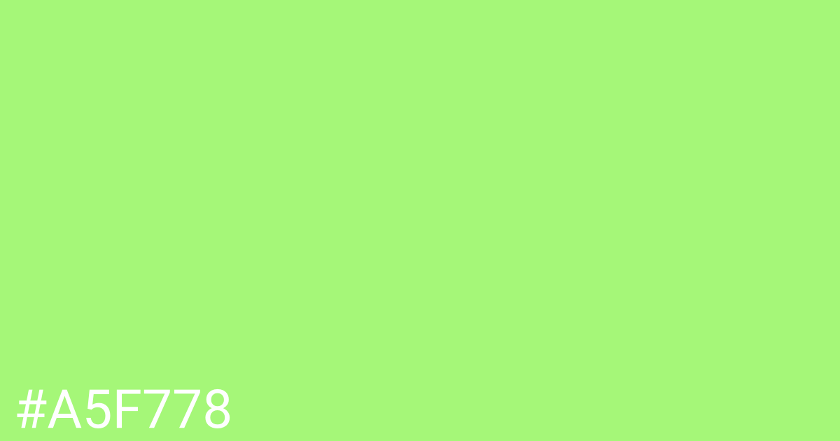 Hex color #a5f778 graphic