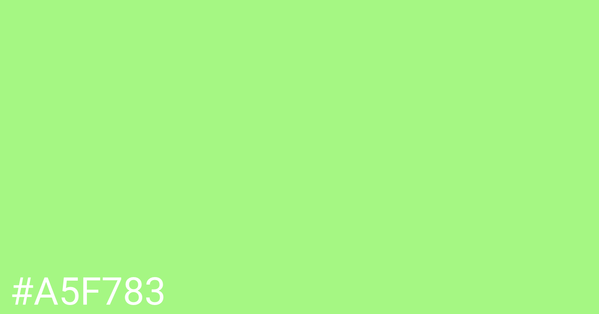 Hex color #a5f783 graphic