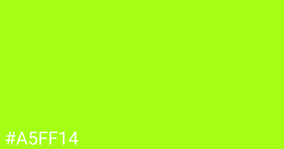 Hex color #a5ff14 graphic