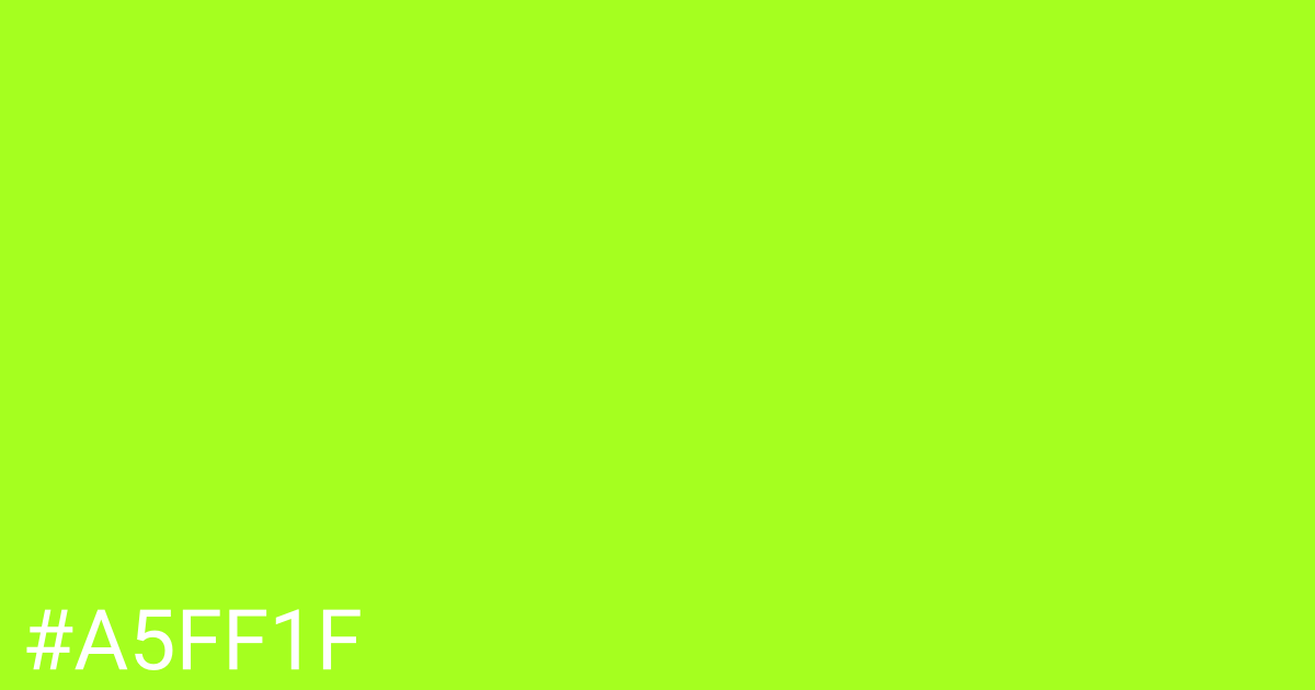 Hex color #a5ff1f graphic