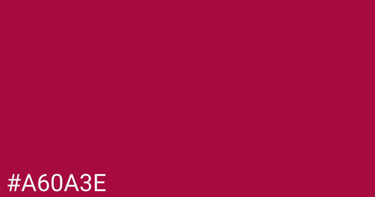 Hex color #a60a3e graphic