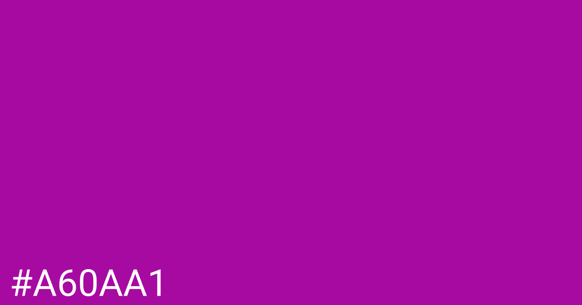 Hex color #a60aa1 graphic