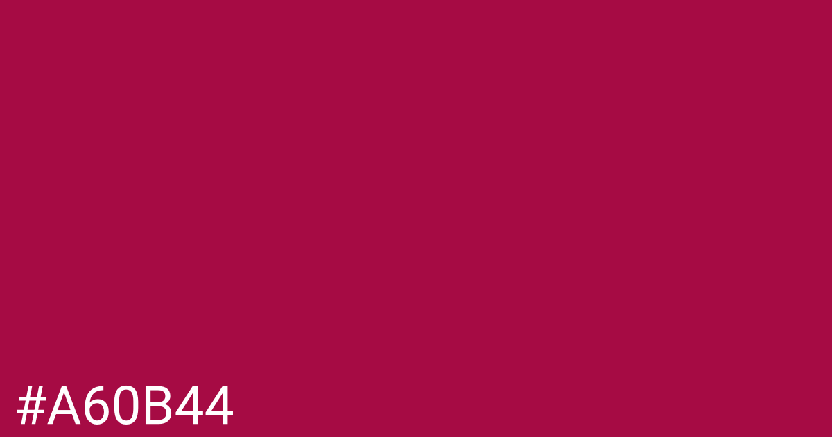 Hex color #a60b44 graphic
