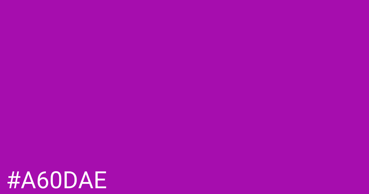 Hex color #a60dae graphic