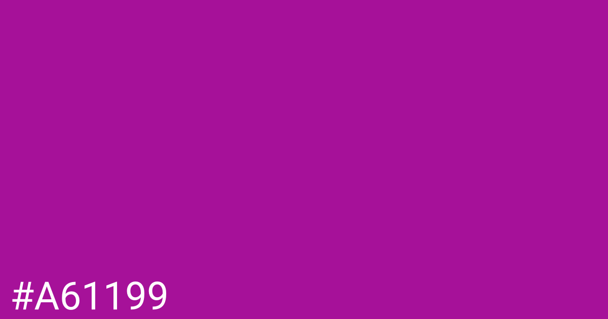 Hex color #a61199 graphic