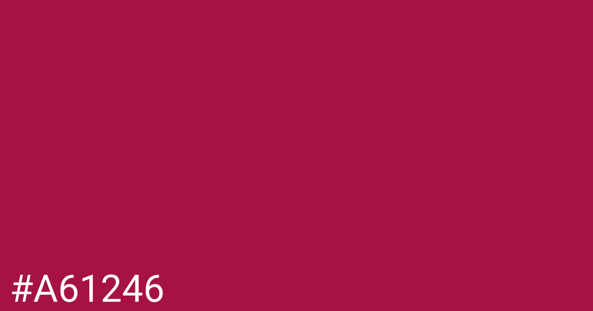 Hex color #a61246 graphic