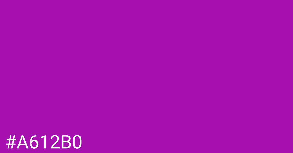 Hex color #a612b0 graphic