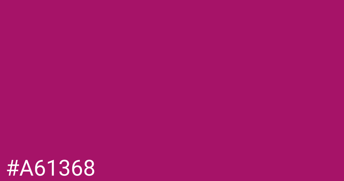 Hex color #a61368 graphic