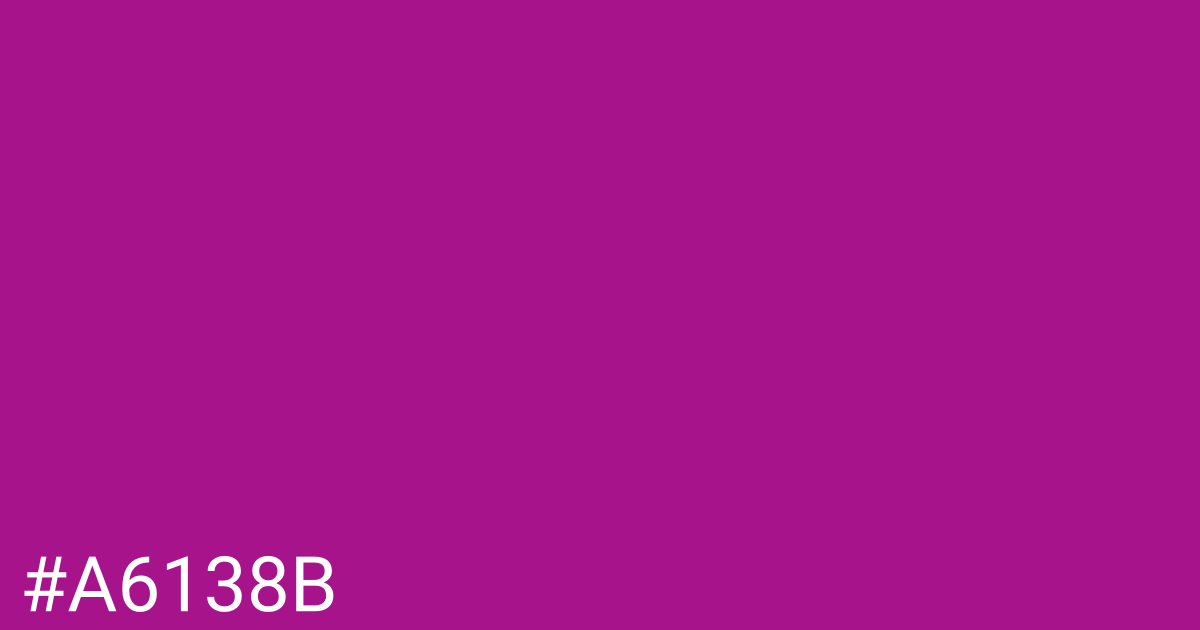 Hex color #a6138b graphic