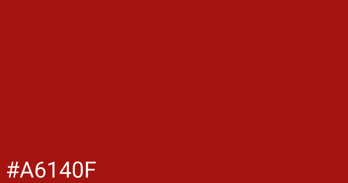 Hex color #a6140f graphic