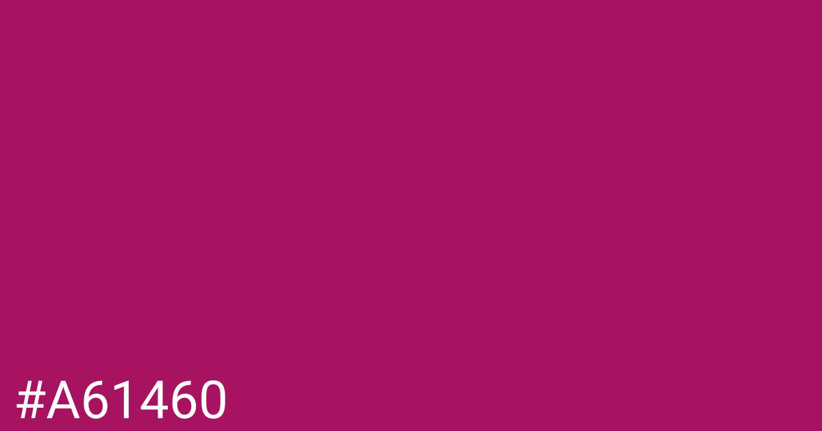 Hex color #a61460 graphic
