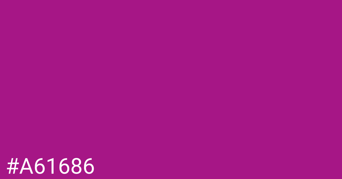 Hex color #a61686 graphic