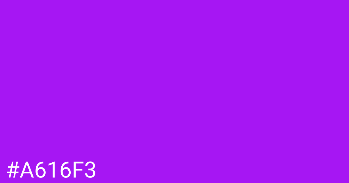 Hex color #a616f3 graphic