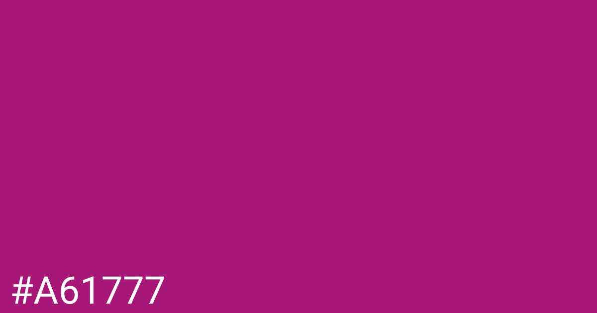 Hex color #a61777 graphic