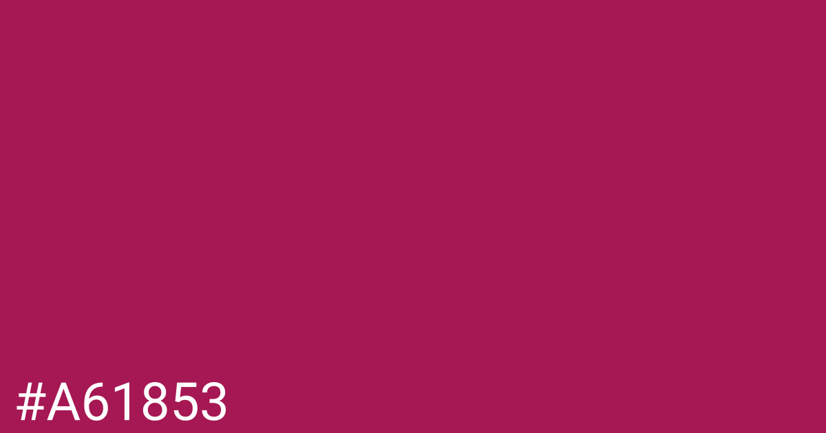 Hex color #a61853 graphic