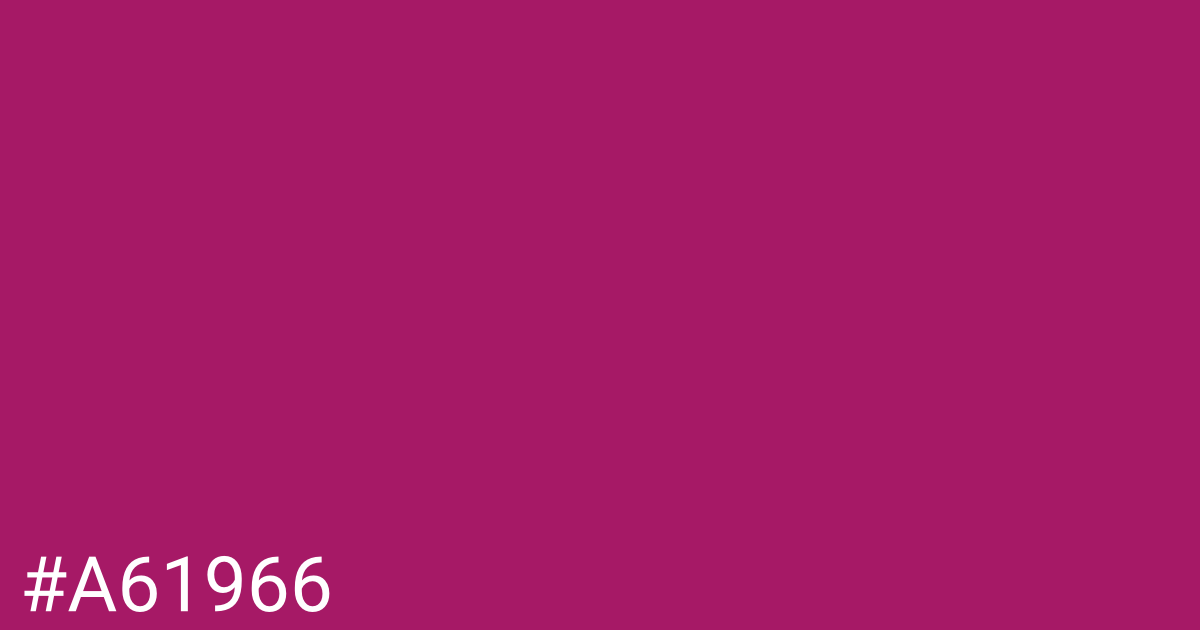 Hex color #a61966 graphic