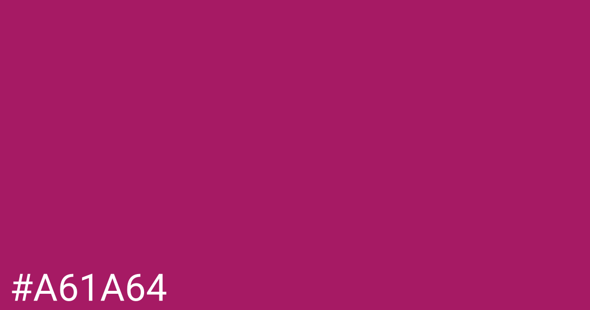 Hex color #a61a64 graphic