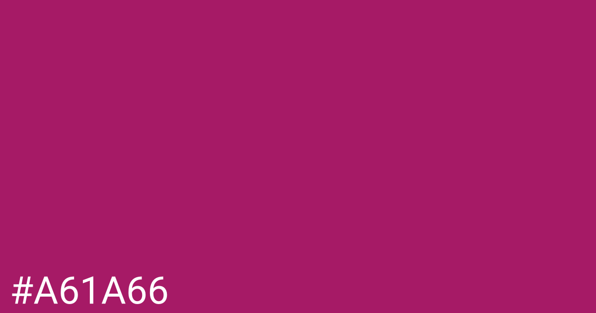 Hex color #a61a66 graphic
