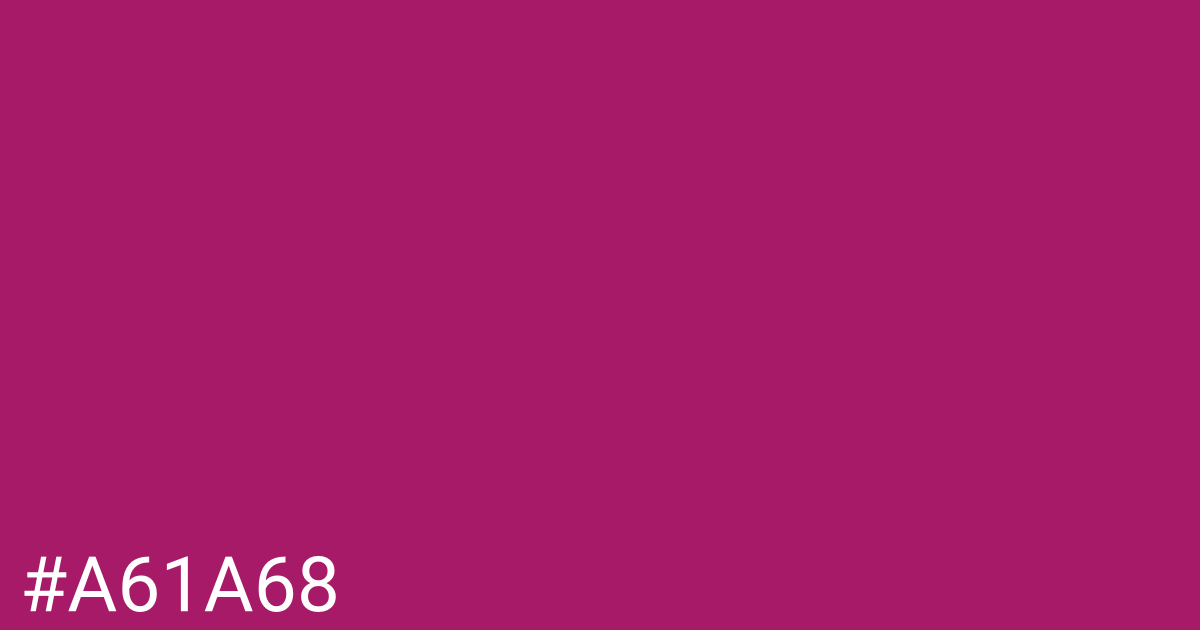 Hex color #a61a68 graphic
