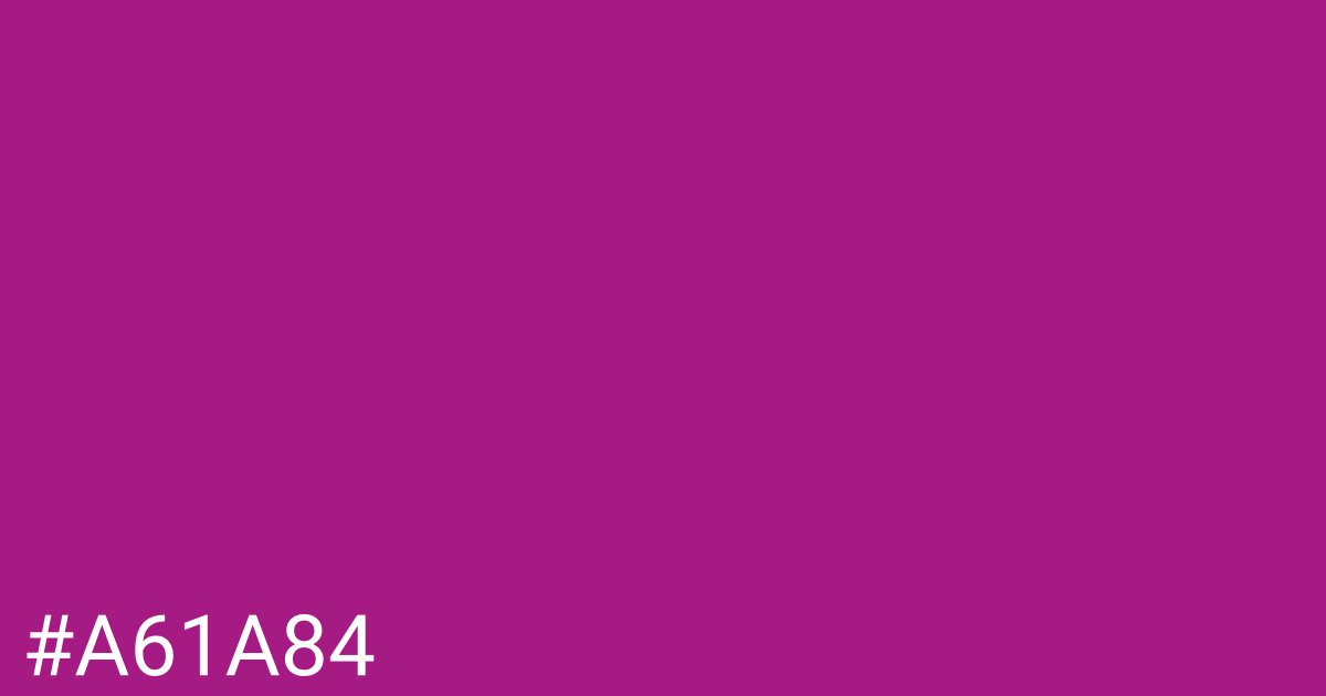 Hex color #a61a84 graphic