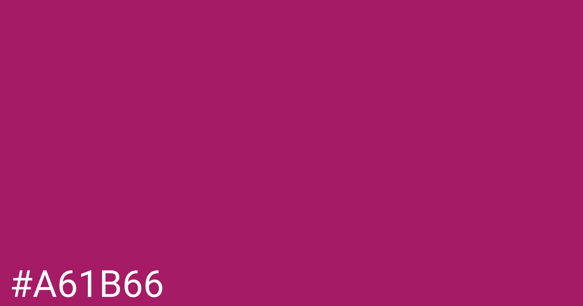 Hex color #a61b66 graphic